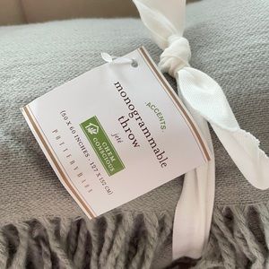 NWT Pottery Barn Throw- Gray